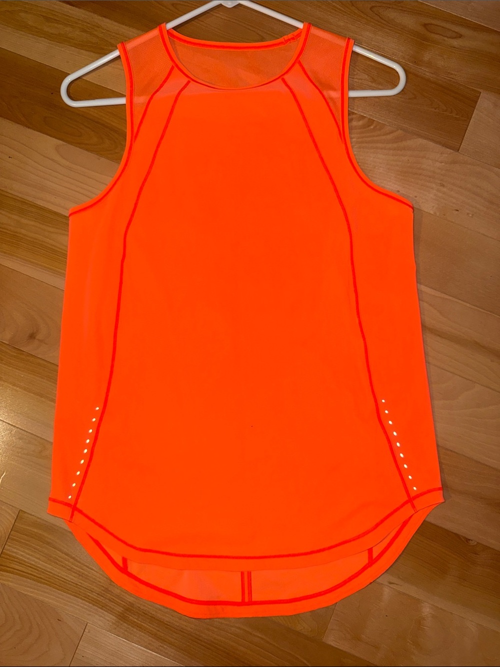Lulu Neon Orange Women's Active Tank Top 6 Like New